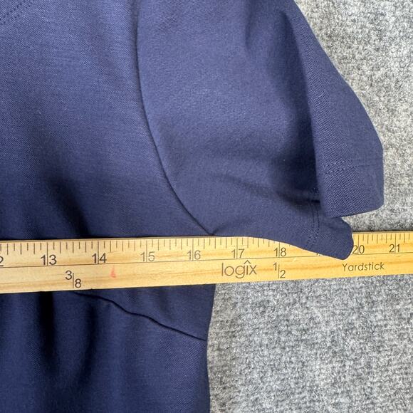 Brass Dress Womens‎ Small Navy Blue Ponte Stretch Pullover Pockets Minimalist - Picture 6 of 10